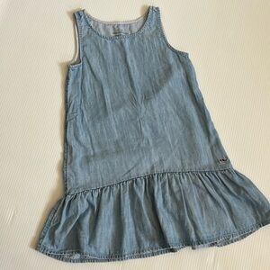 Vineyard vines chambray tank dress.  Girls size x-small 5-6